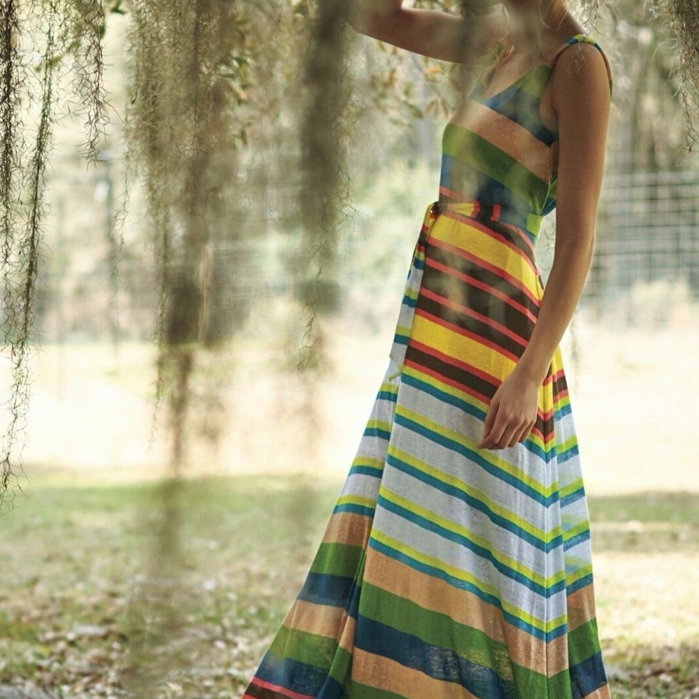 TRACY REESE Anthropologie striped maxi dress